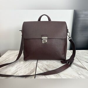 Brown Salvatore Ferragamo briefcase